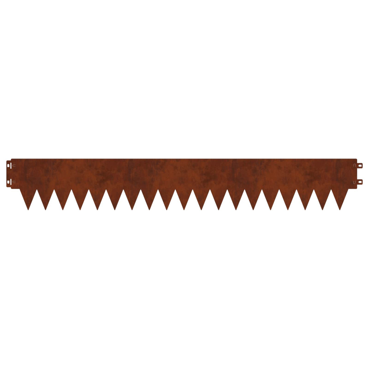 Lawn Edging 20 pcs 103 x 15 cm Steel Rusty