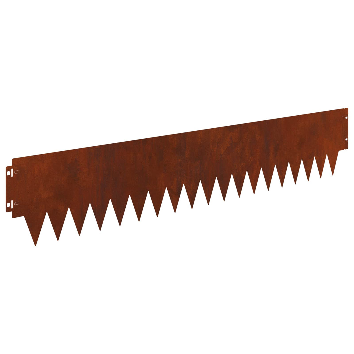 Lawn Edging 20 pcs 103 x 20 cm Steel Rusty