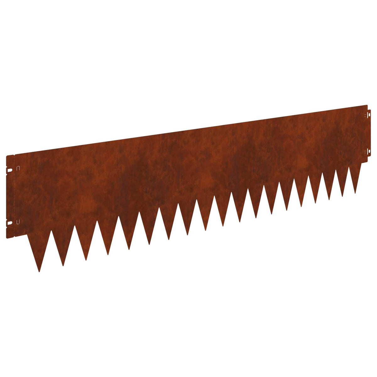 Lawn Edging 10 pcs 103x25cm Steel Rusty