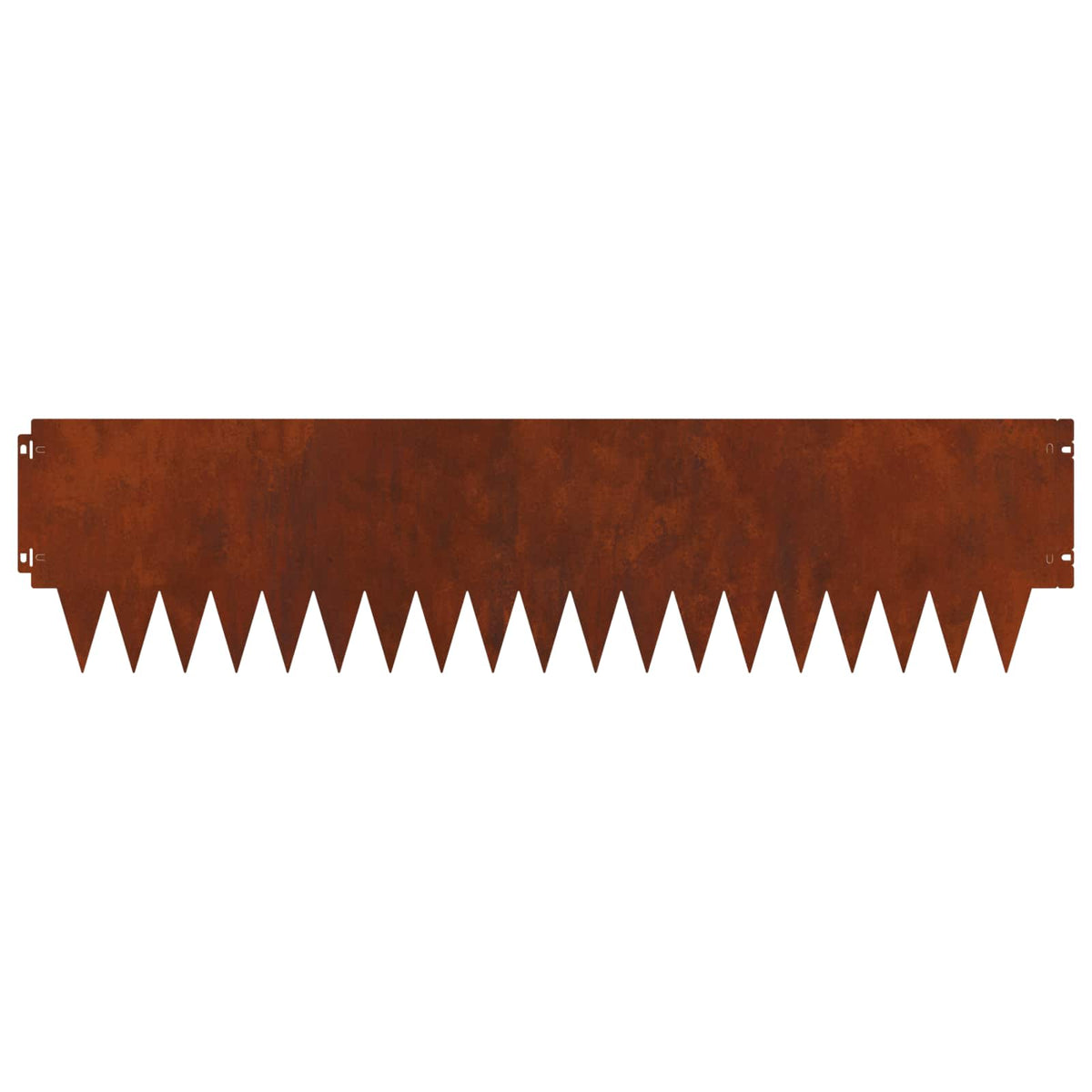 Lawn Edging 10 pcs 103x25cm Steel Rusty