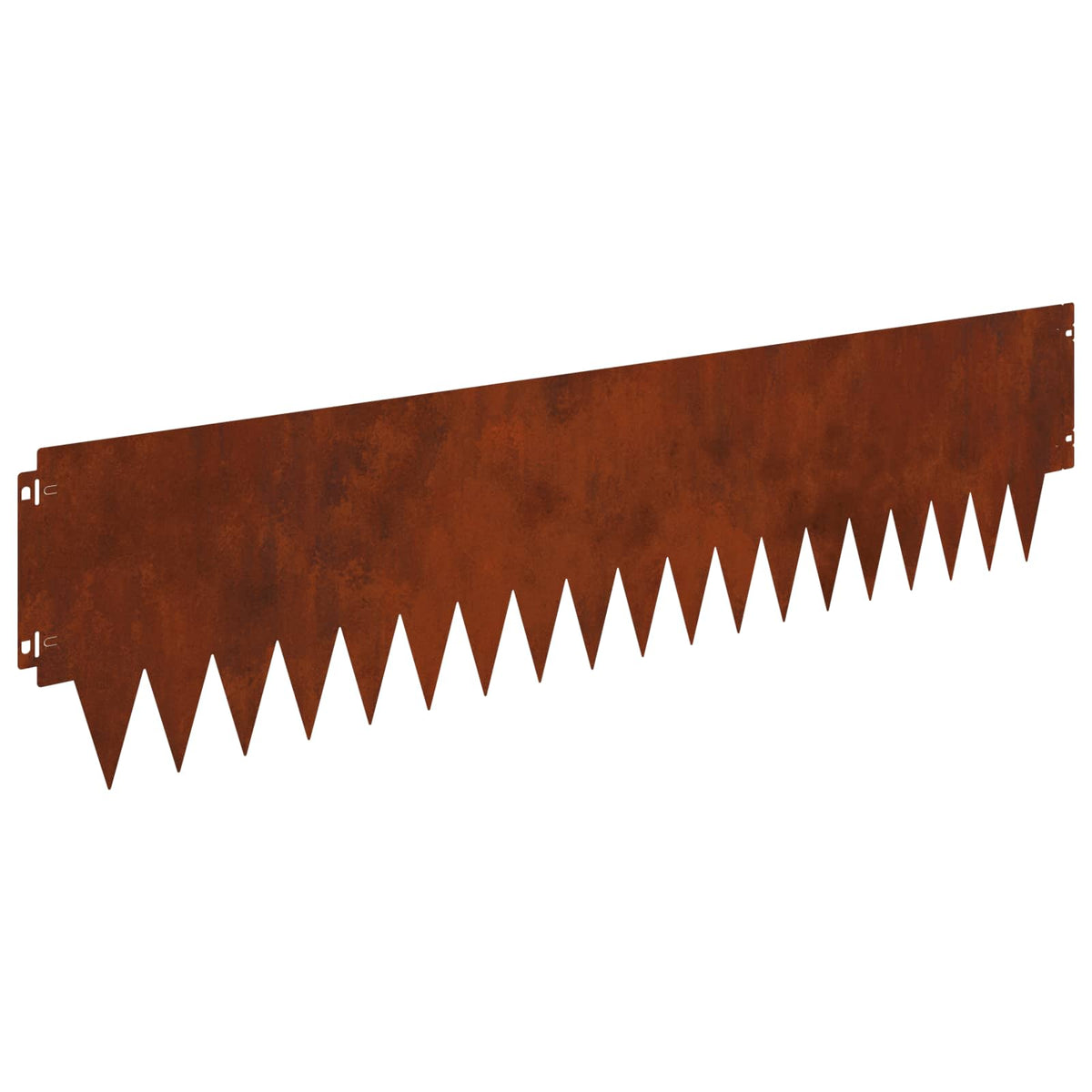 Lawn Edging 20 pcs 103x25cm Steel Rusty