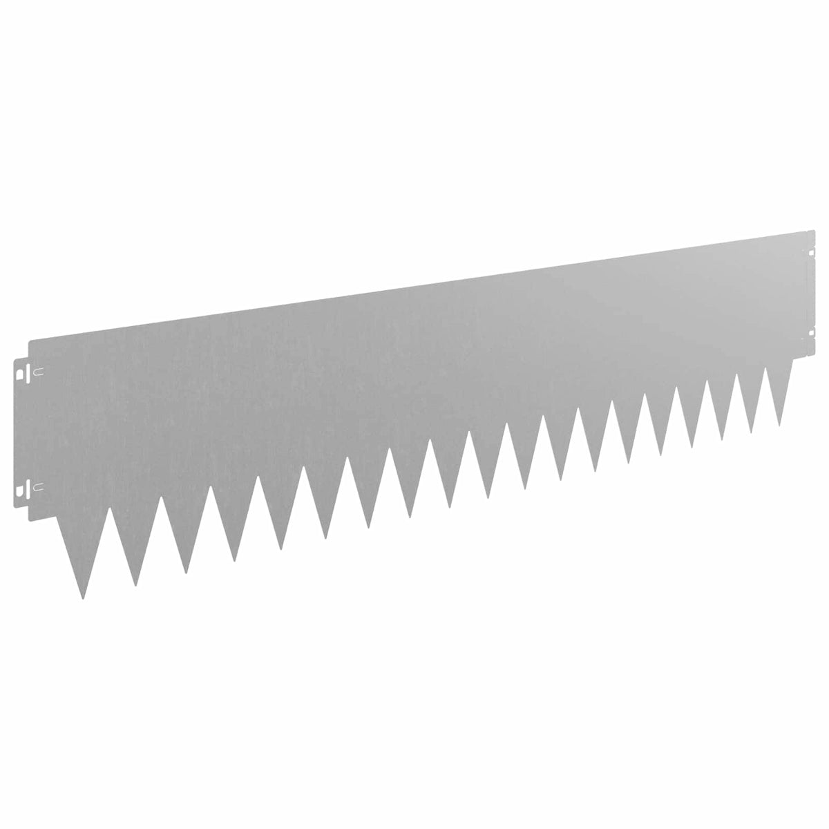 Lawn Edging 20 pcs 103x25cm Steel Rusty