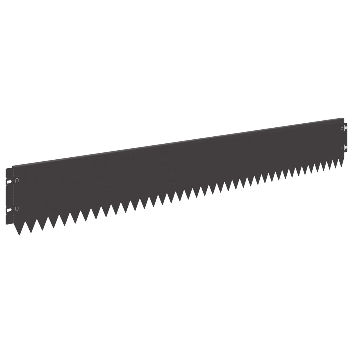 Lawn Edging 10 pcs 103 x 15 cm Steel Black
