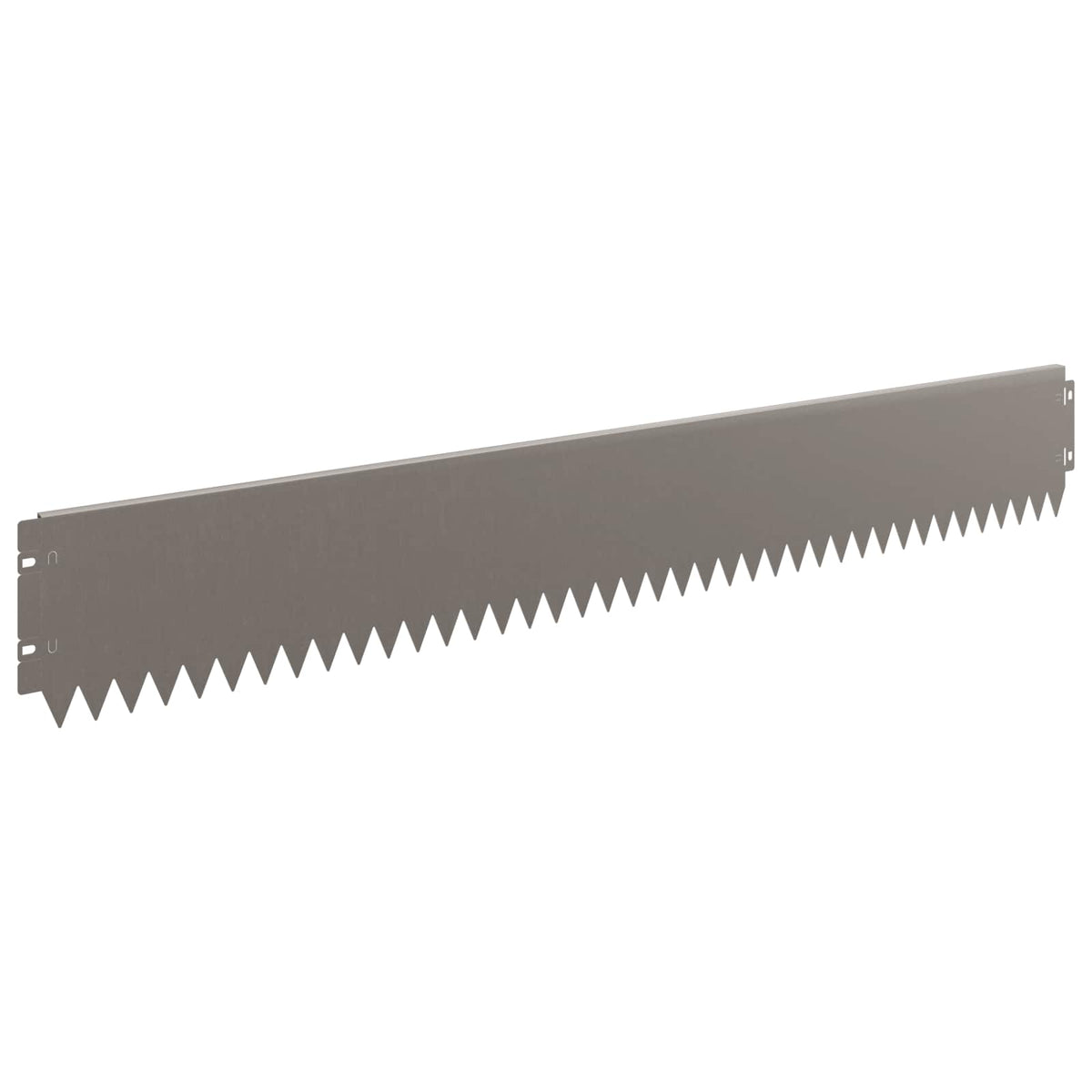 Lawn Edge with Bent Top 10 pcs 103x15cm Steel Rusty