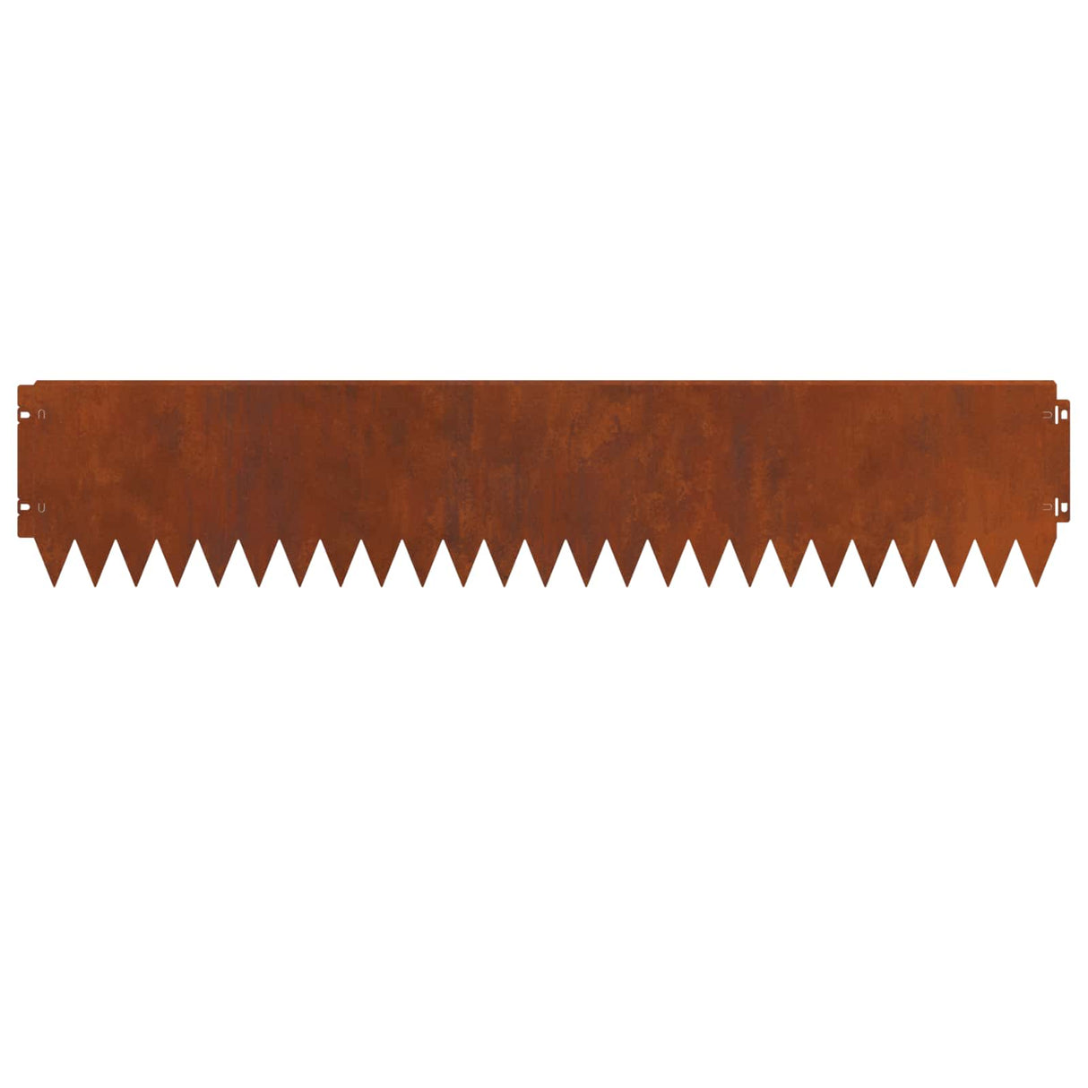 Lawn Edging 10 pcs 103 x 20 cm Steel Rusty