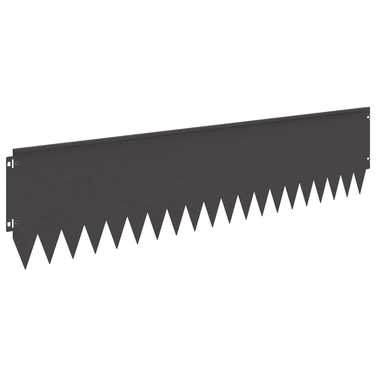 Lawn Edging 20 pcs 103 x 25 cm Steel Black
