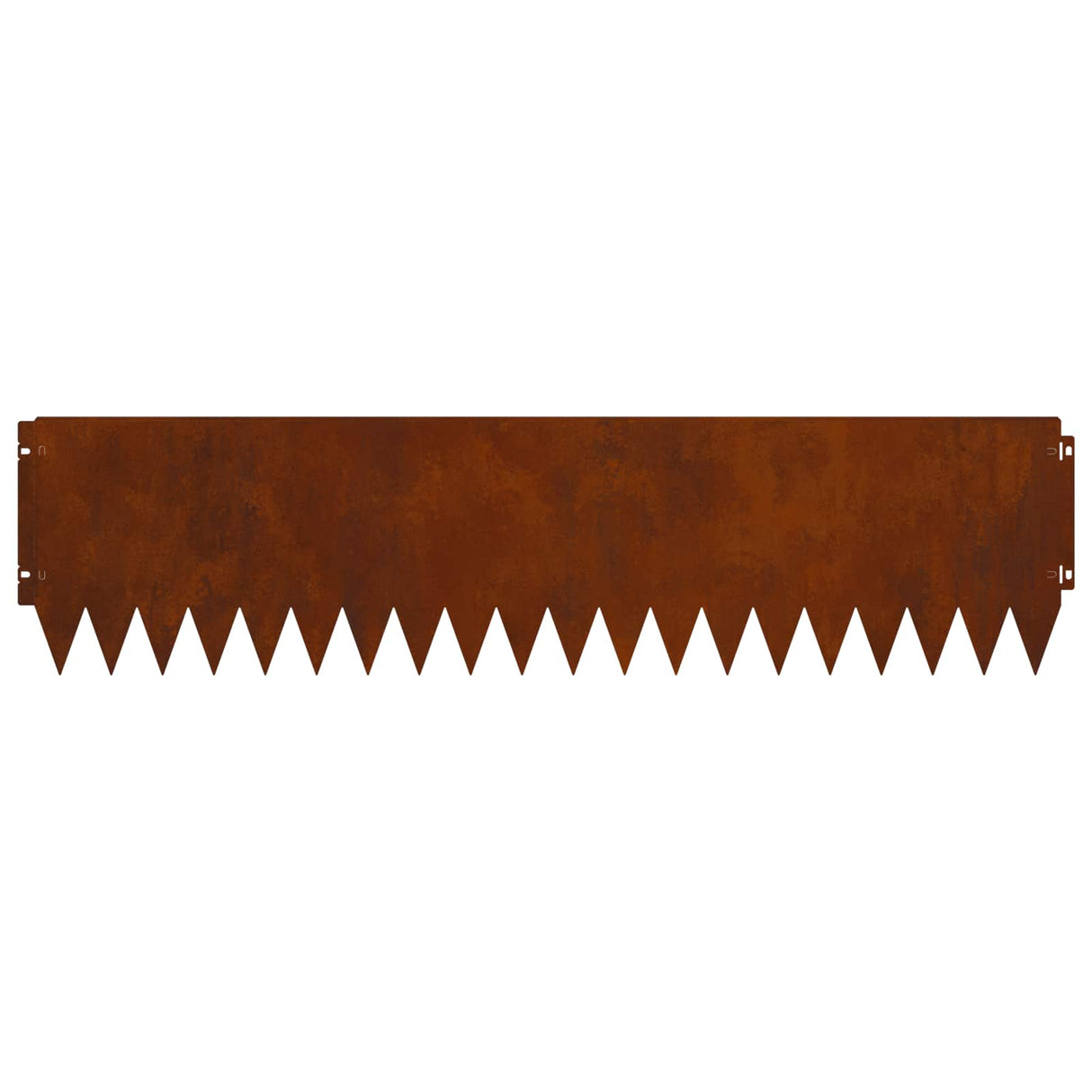 Lawn Edging 20 pcs 103 x 25 cm Steel Rusty