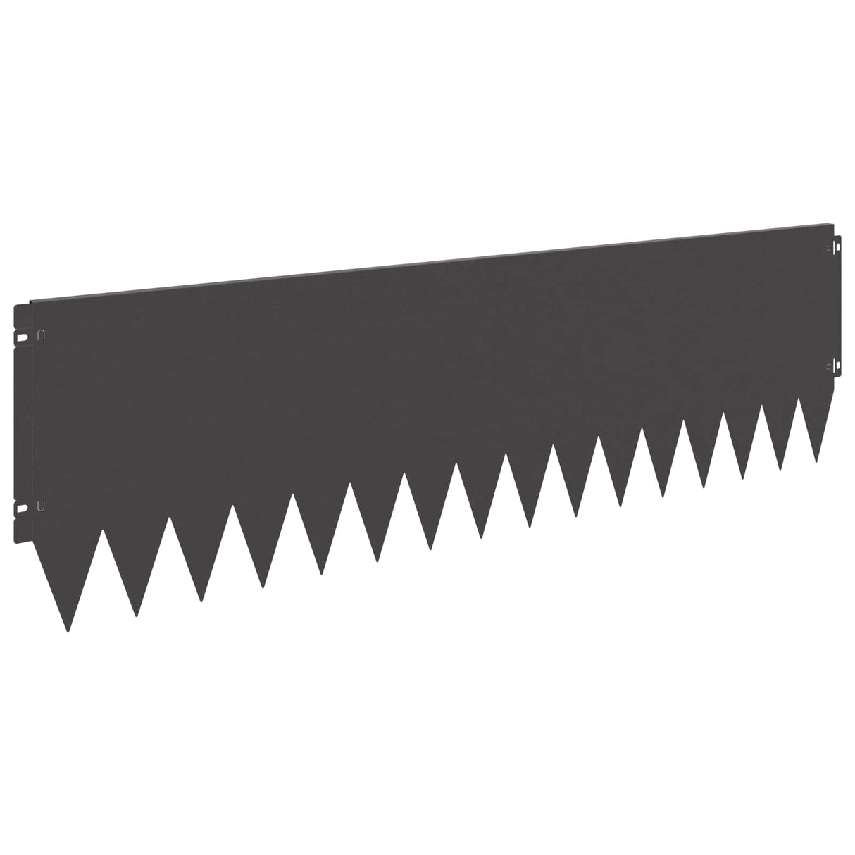 Lawn Edging 20 pcs 103 x 30 cm Steel Black