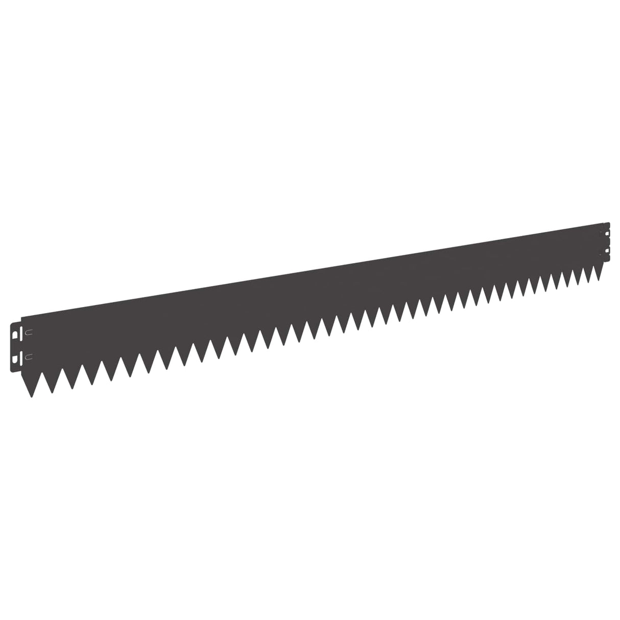 Lawn Edging 10 pcs 103 x 10 cm Steel Black