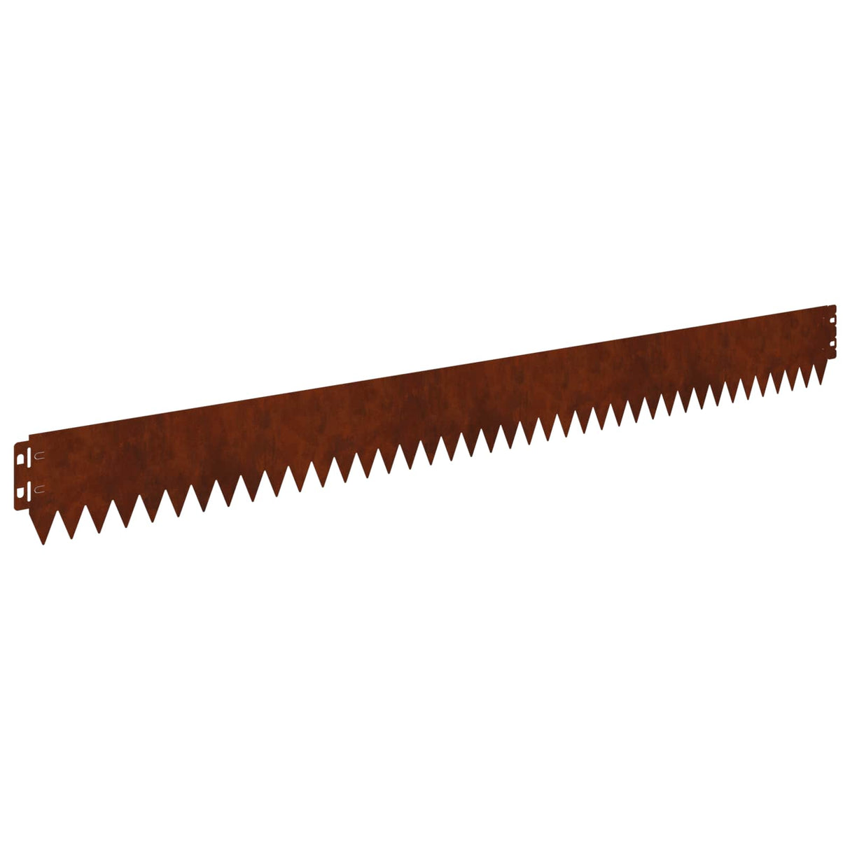 Lawn Edging 10 pcs 103 x 10 cm Steel Rusty