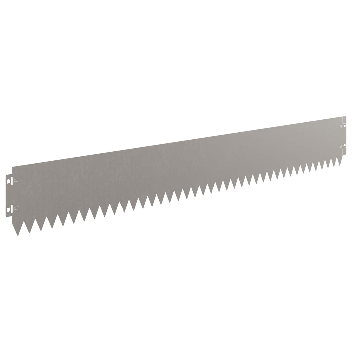 Lawn Edge with Top Fold 10 pcs 103x15cm Steel Rusty
