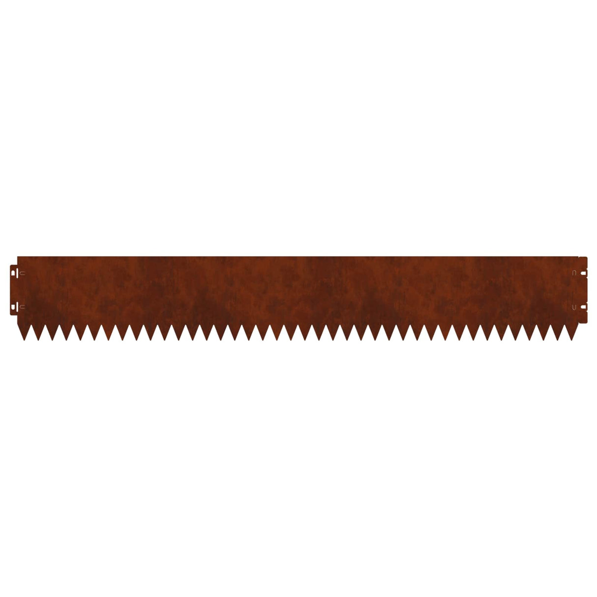 Lawn Edging 20 pcs 103 x 15 cm Steel Rusty