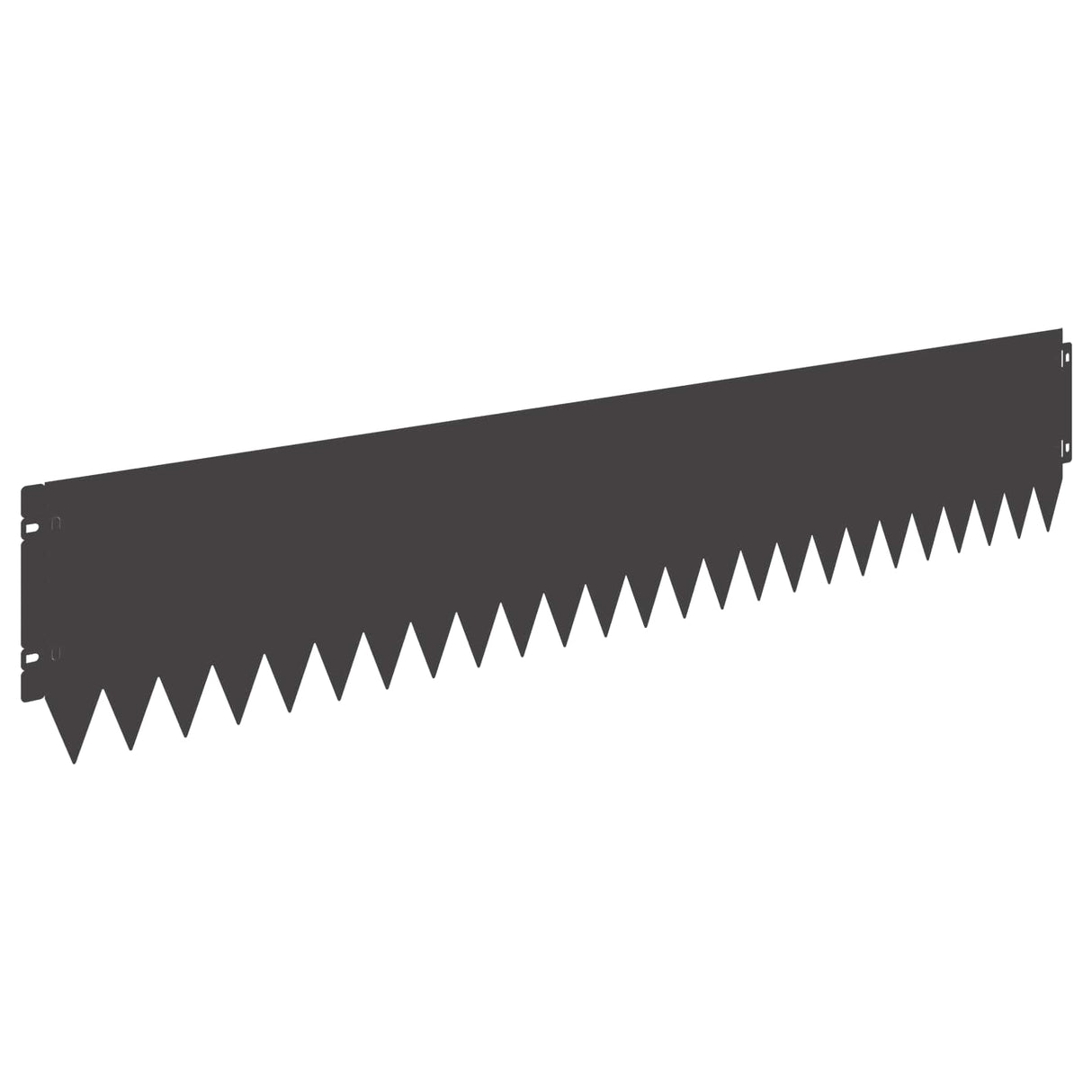 Lawn Edging 20 pcs 103 x 20 cm Steel Black