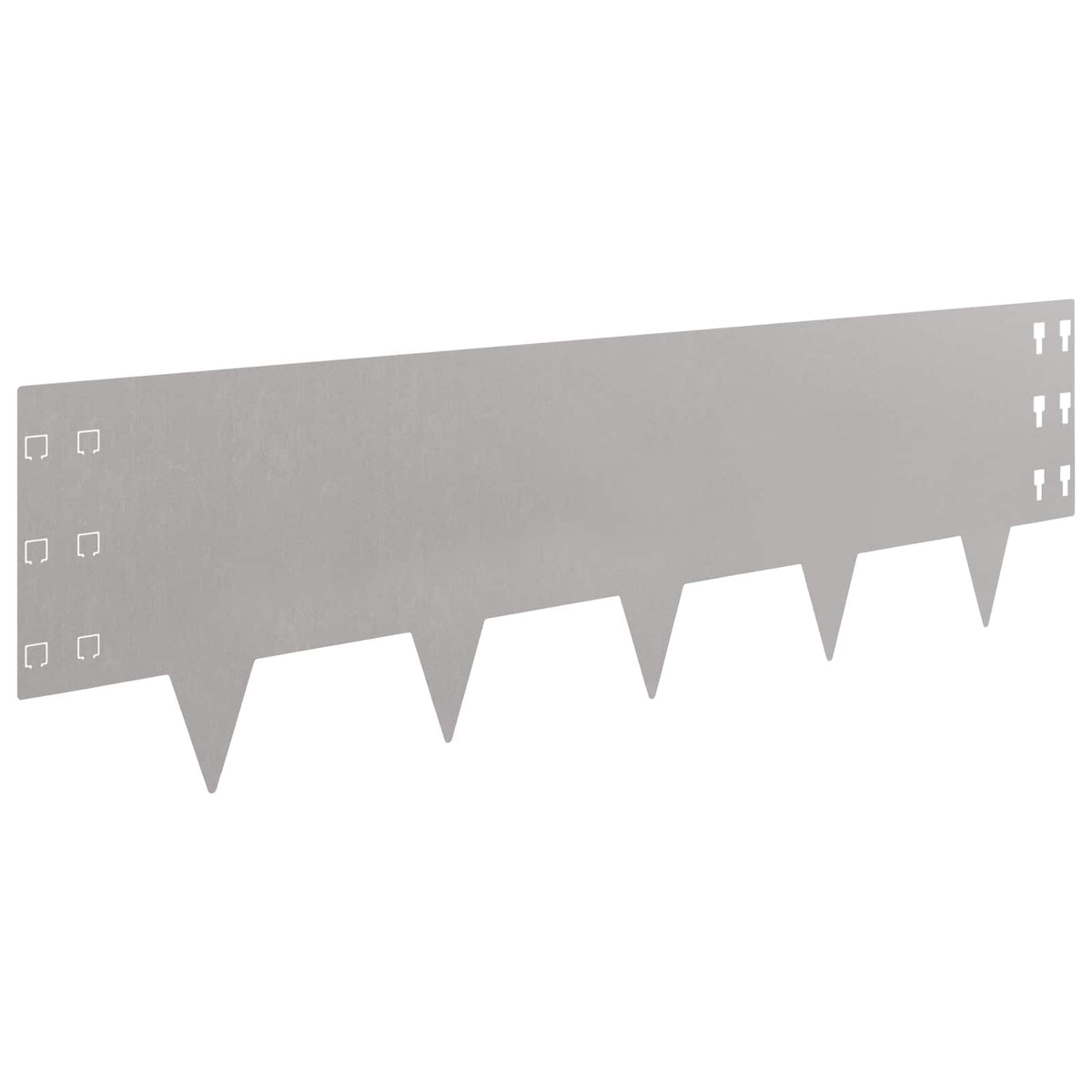 Lawn Edging 20 pcs 100 x 30 cm Steel Rusty