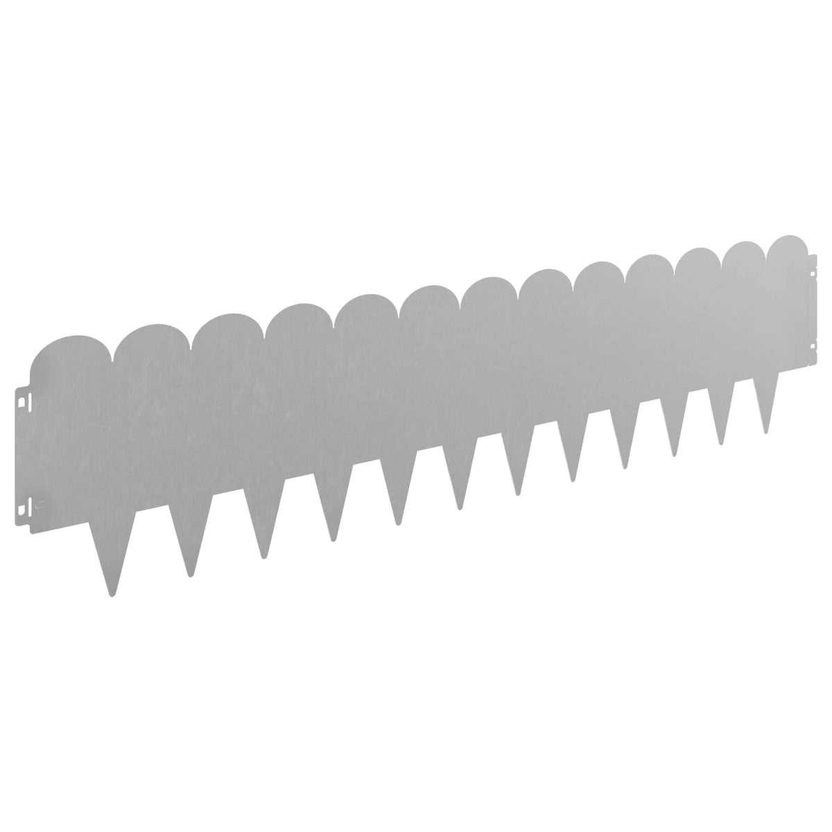 Lawn Edging 10 pcs 103 x 25 cm Steel Rusty
