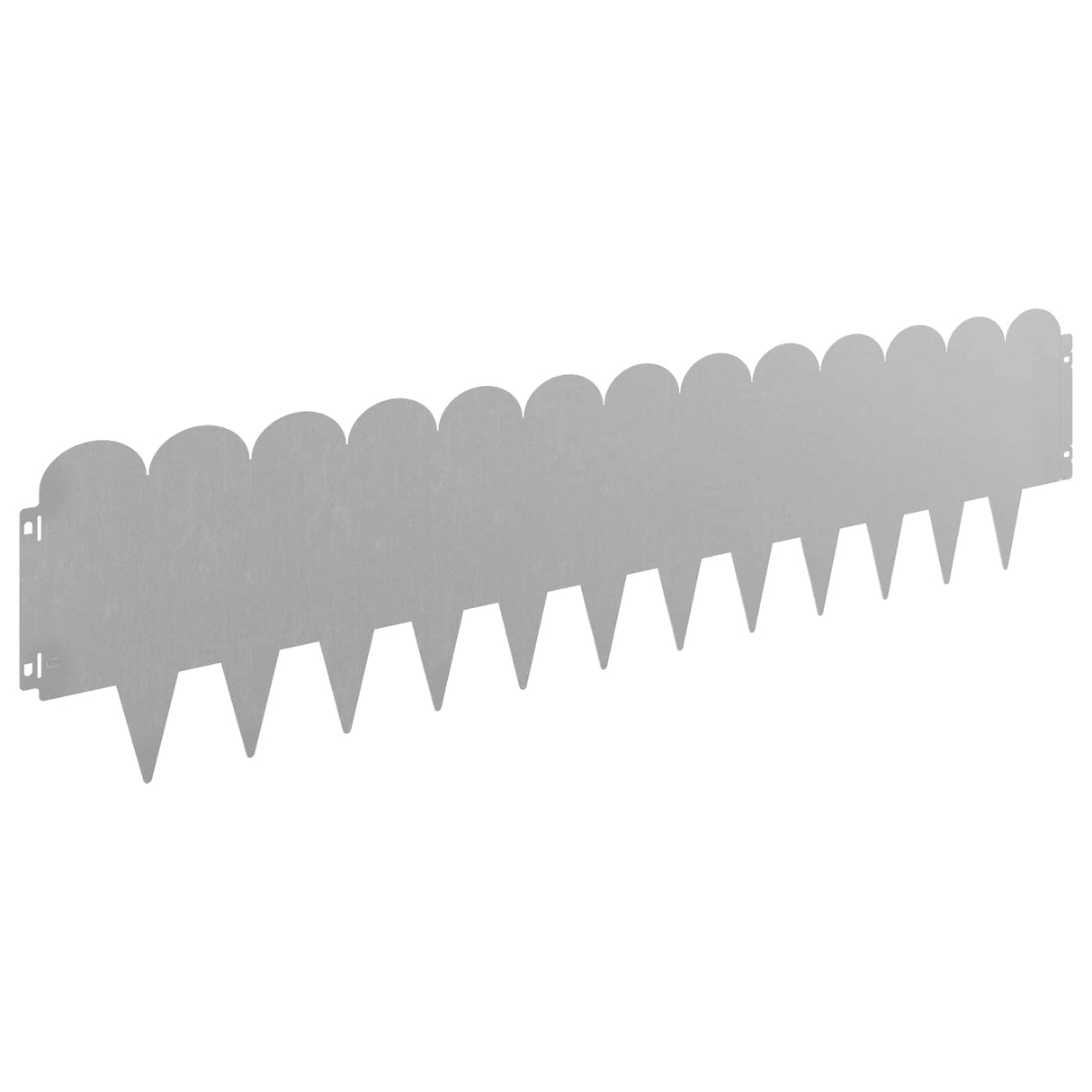 Lawn Edging 20 pcs 103 x 25 cm Steel Rusty