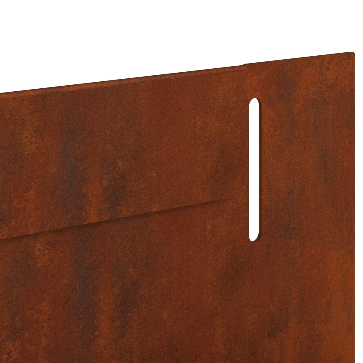 Lawn Edging 10 pcs 102 x 4 x 4 cm Steel Rusty