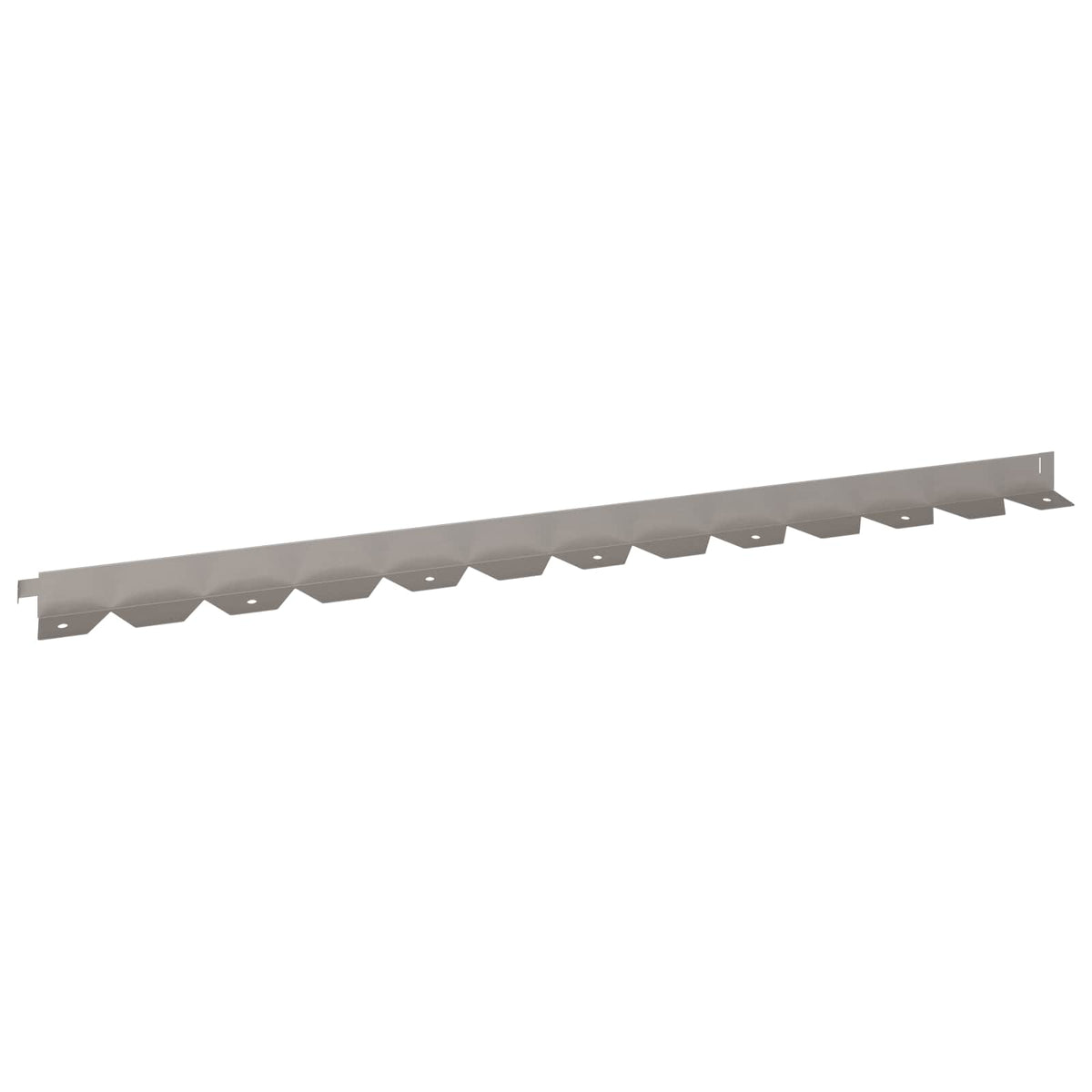 Lawn Edging 20 pcs 102 x 4 x 4 cm Steel Rusty