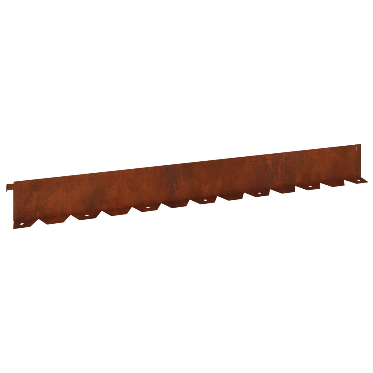 Lawn Edging 20 pcs 102 x 10 x 4 cm Steel Rusty