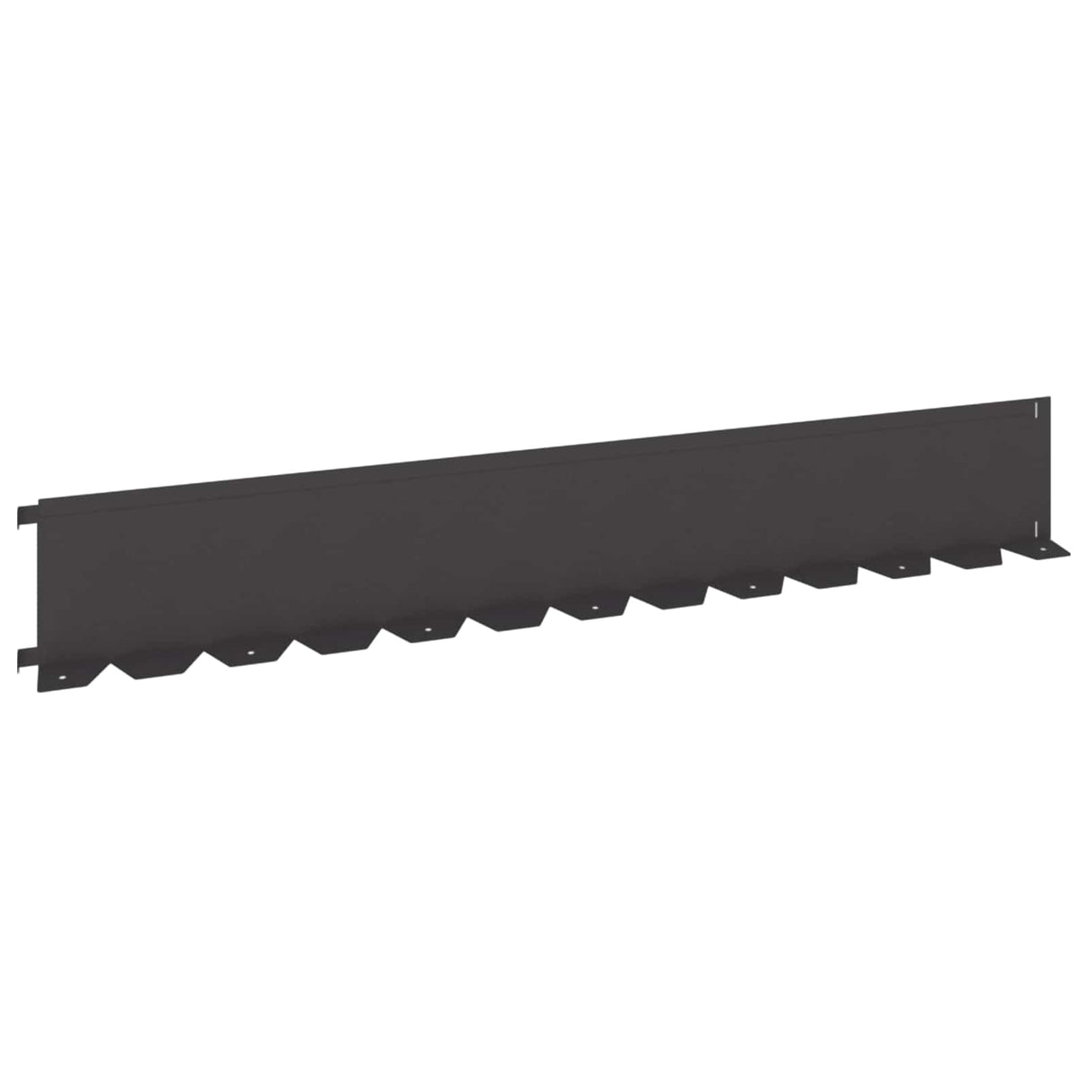 Lawn Edging 20 pcs 102 x 15 x 4 cm Steel Black