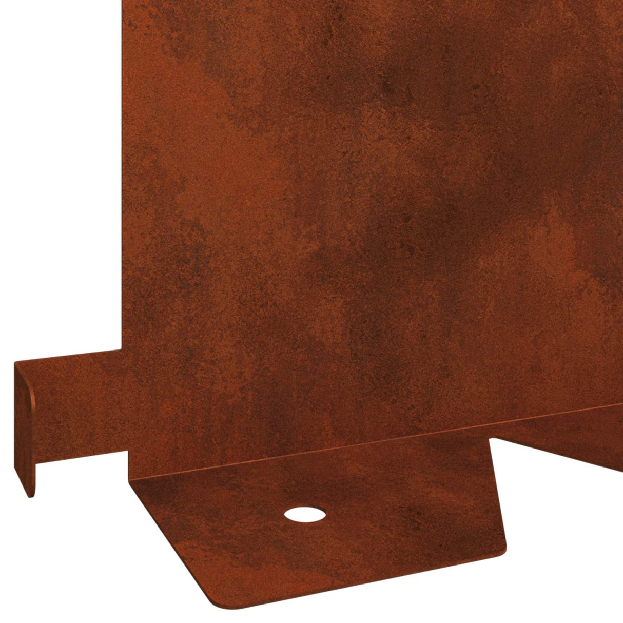 Lawn Edging 20 pcs 102 x 15 x 4 cm Steel Rusty
