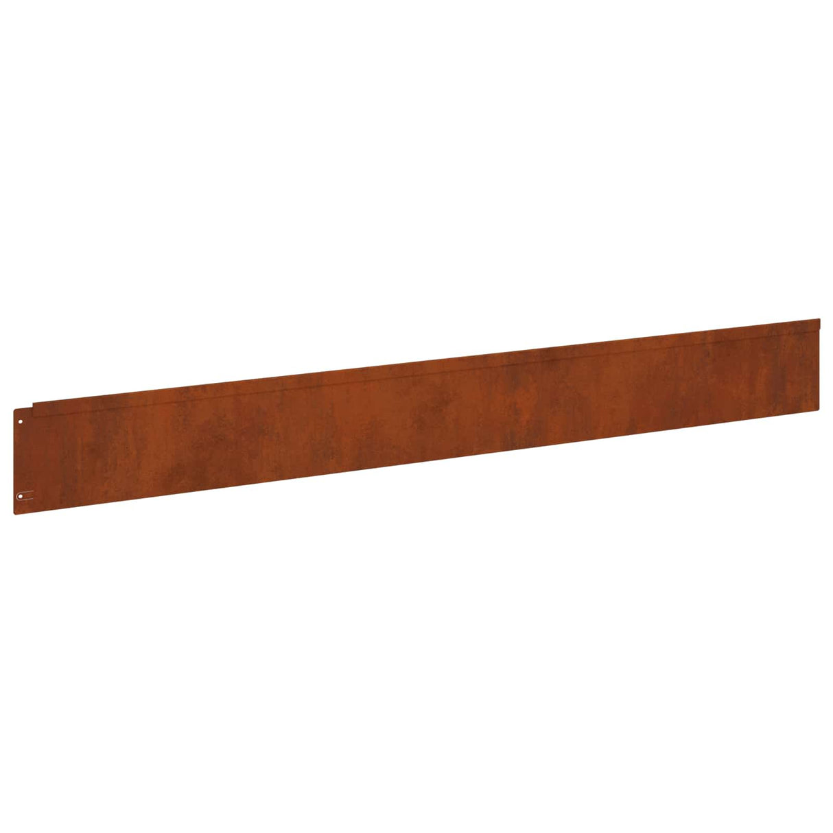 Lawn Edge with Top Fold 10 pcs 100x12cm Steel Rusty