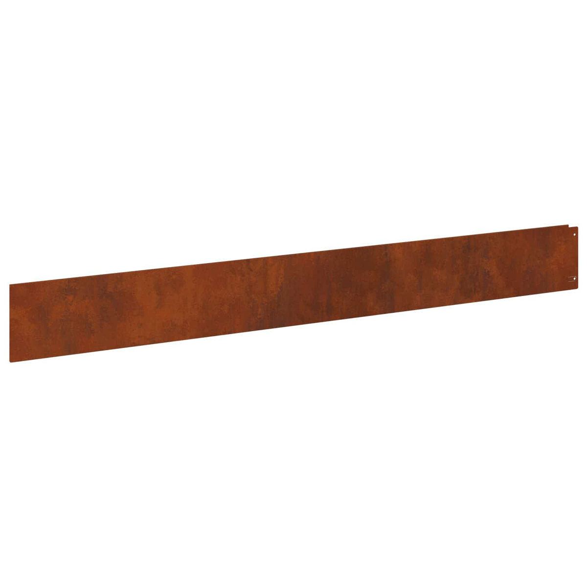 Lawn Edge with Top Fold 20 pcs 100x12cm Steel Rusty