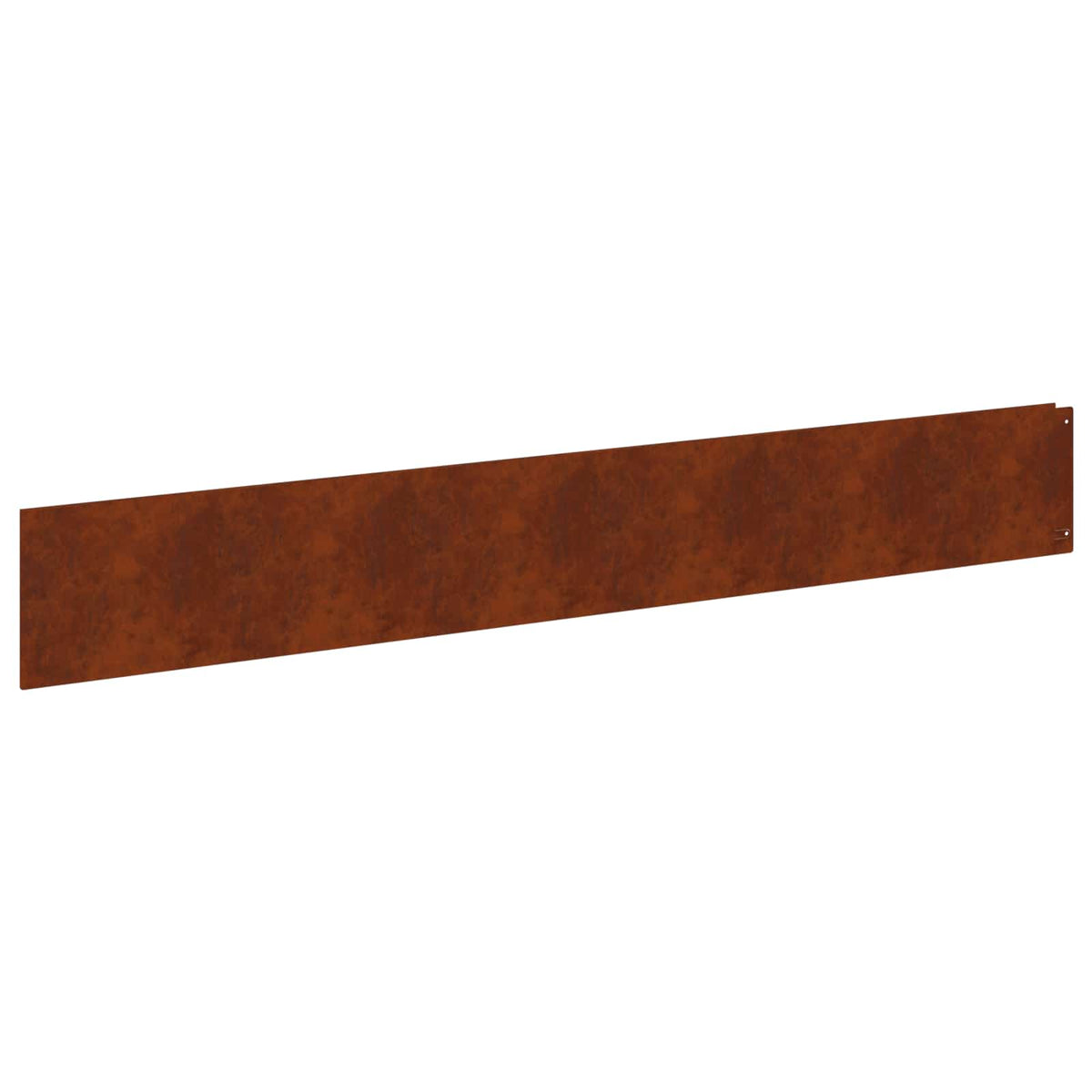 Lawn Edge with Top Fold 20 pcs 100x15cm Steel Rusty