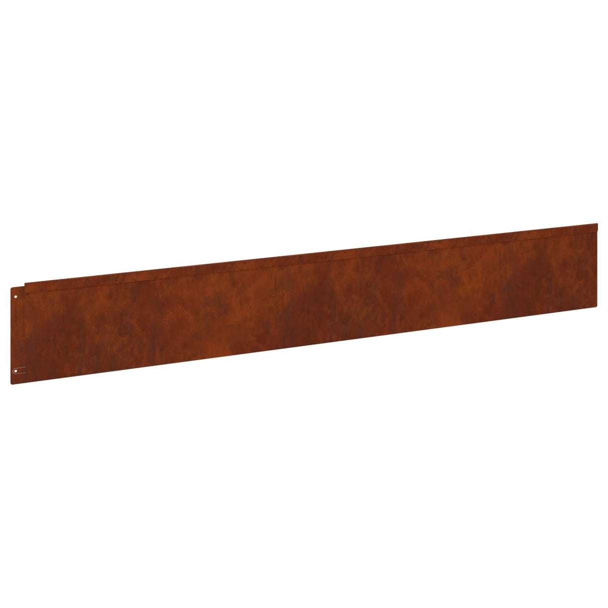 Lawn Edge with Top Fold 20 pcs 100x15cm Steel Rusty