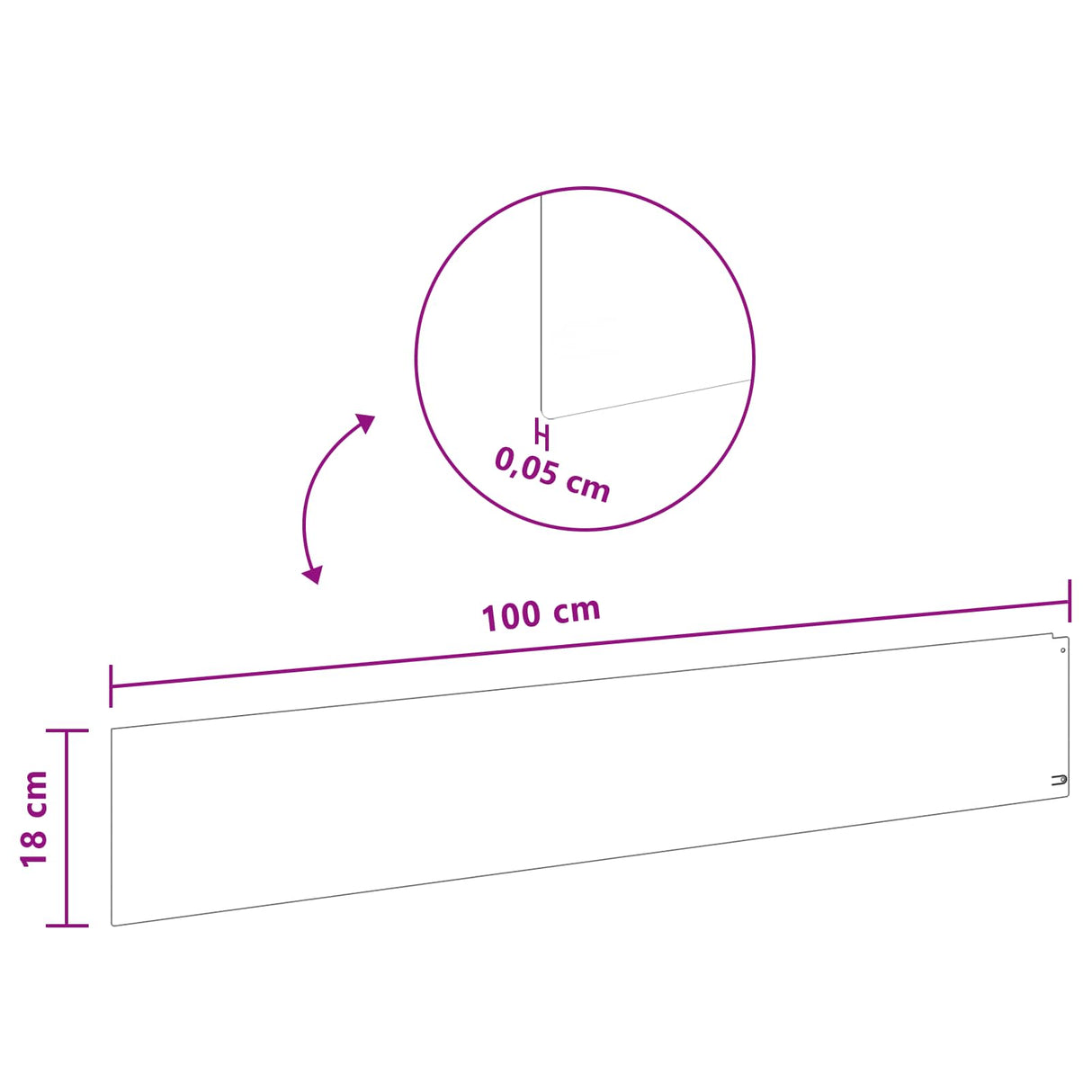 Lawn Edging 10 pcs 100 x 18 cm Steel Black