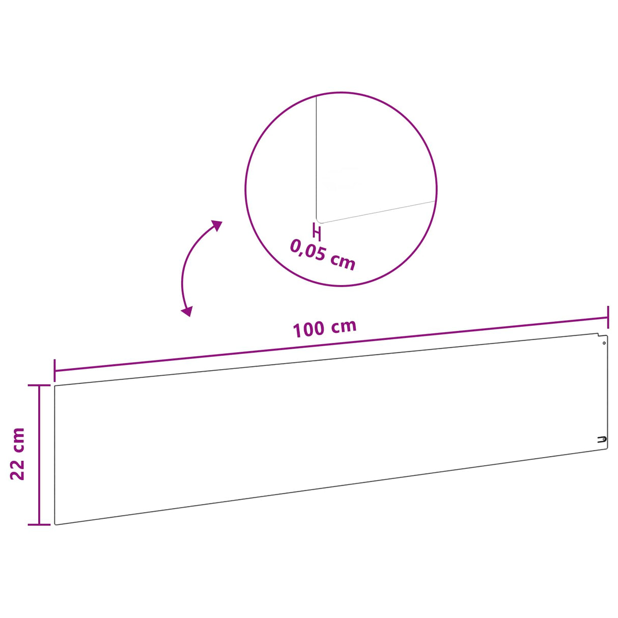 Lawn Edging 20 pcs 100 x 22 cm Steel Black