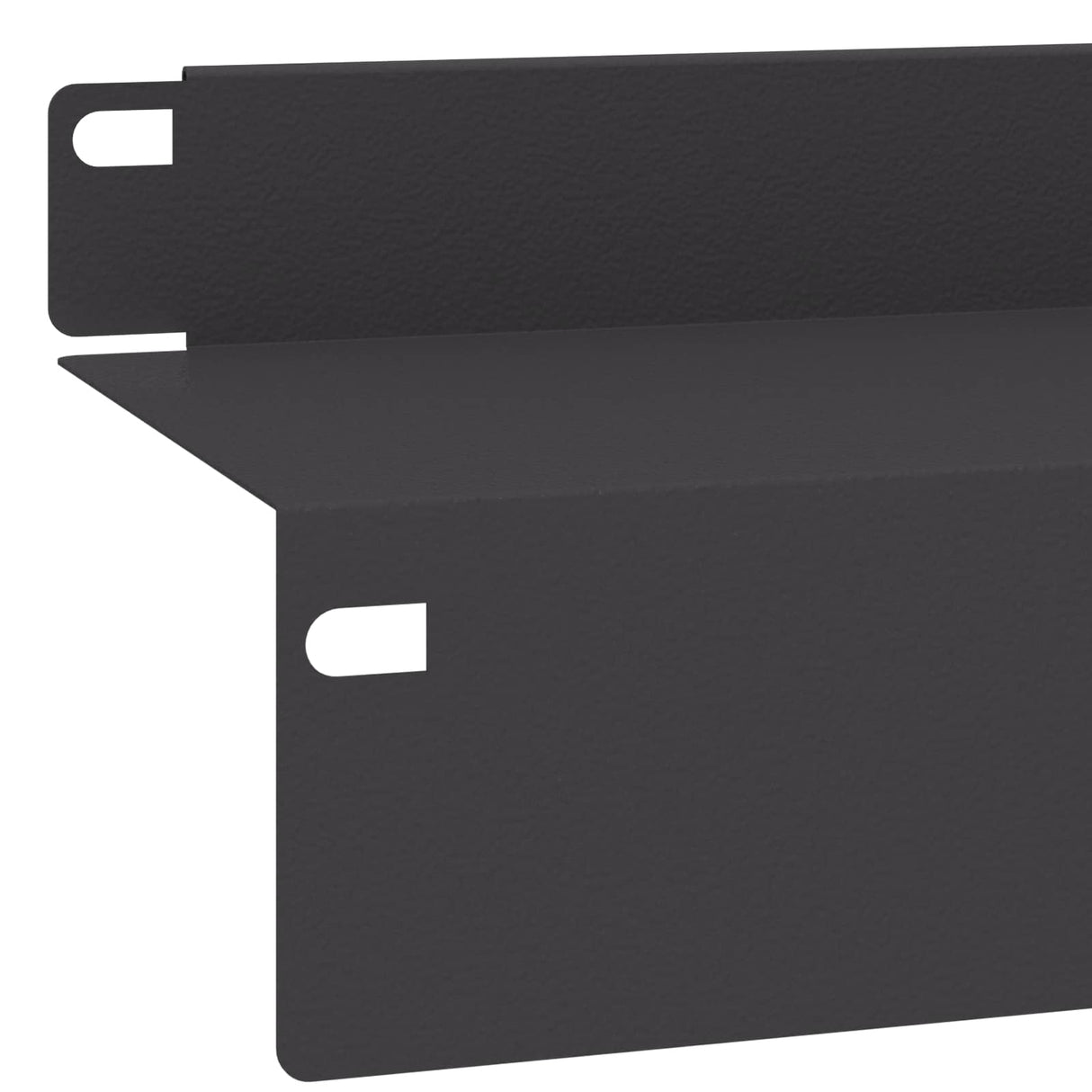 Lawn Edging 10 pcs 100 x 10 x 8 cm Steel Black
