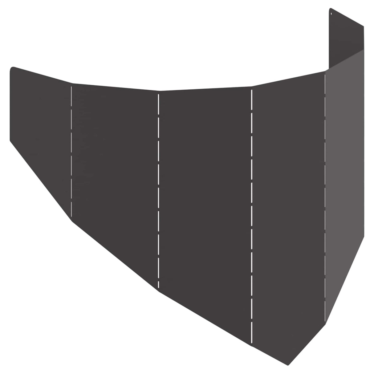 Lawn Edging 100 x 45 cm Steel Black