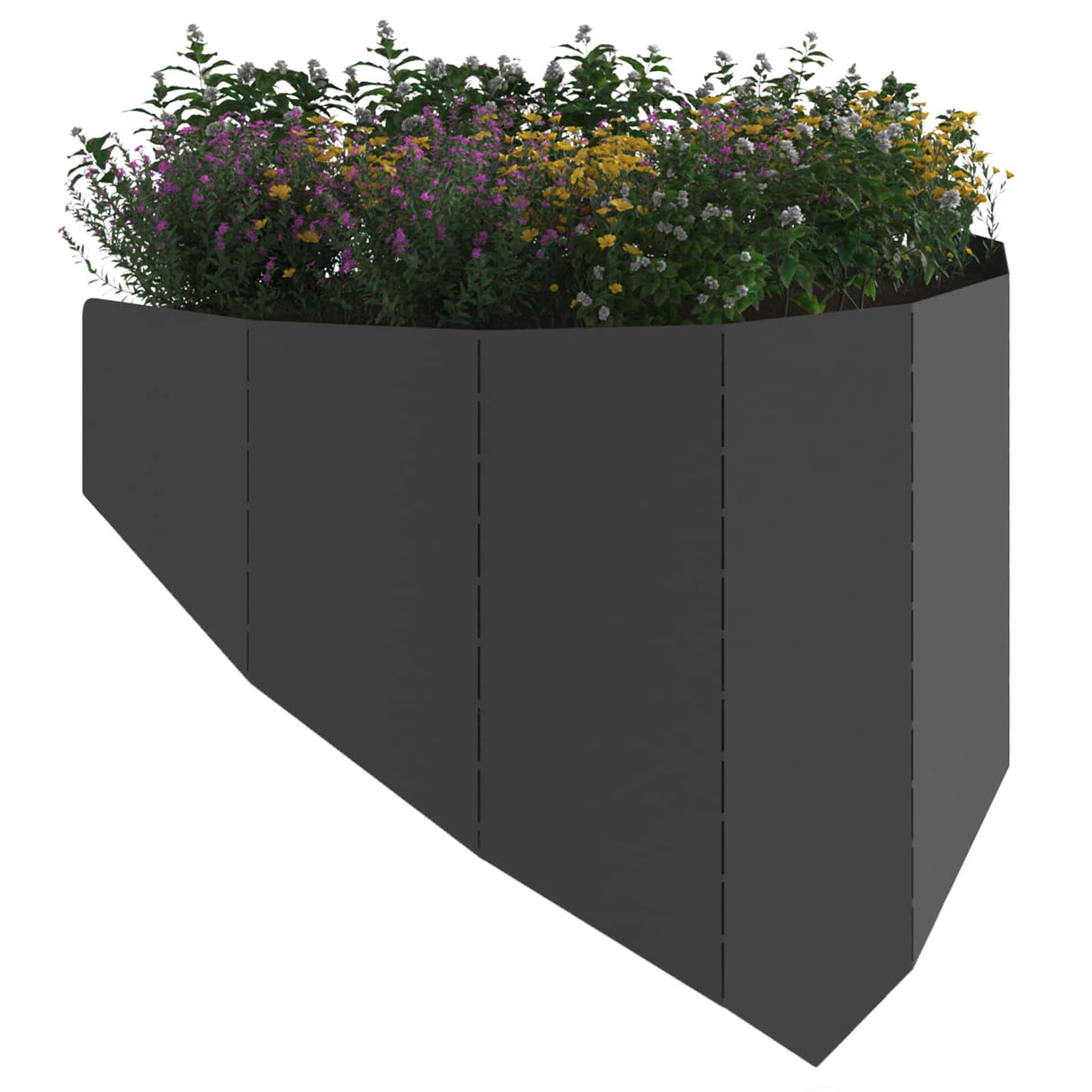 Lawn Edging 100 x 45 cm Steel Black