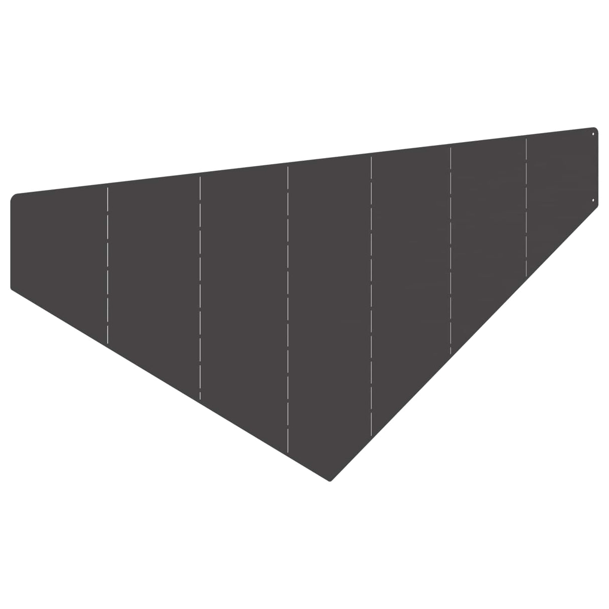 Lawn Edging 4 pcs 100 x 45 cm Steel Black