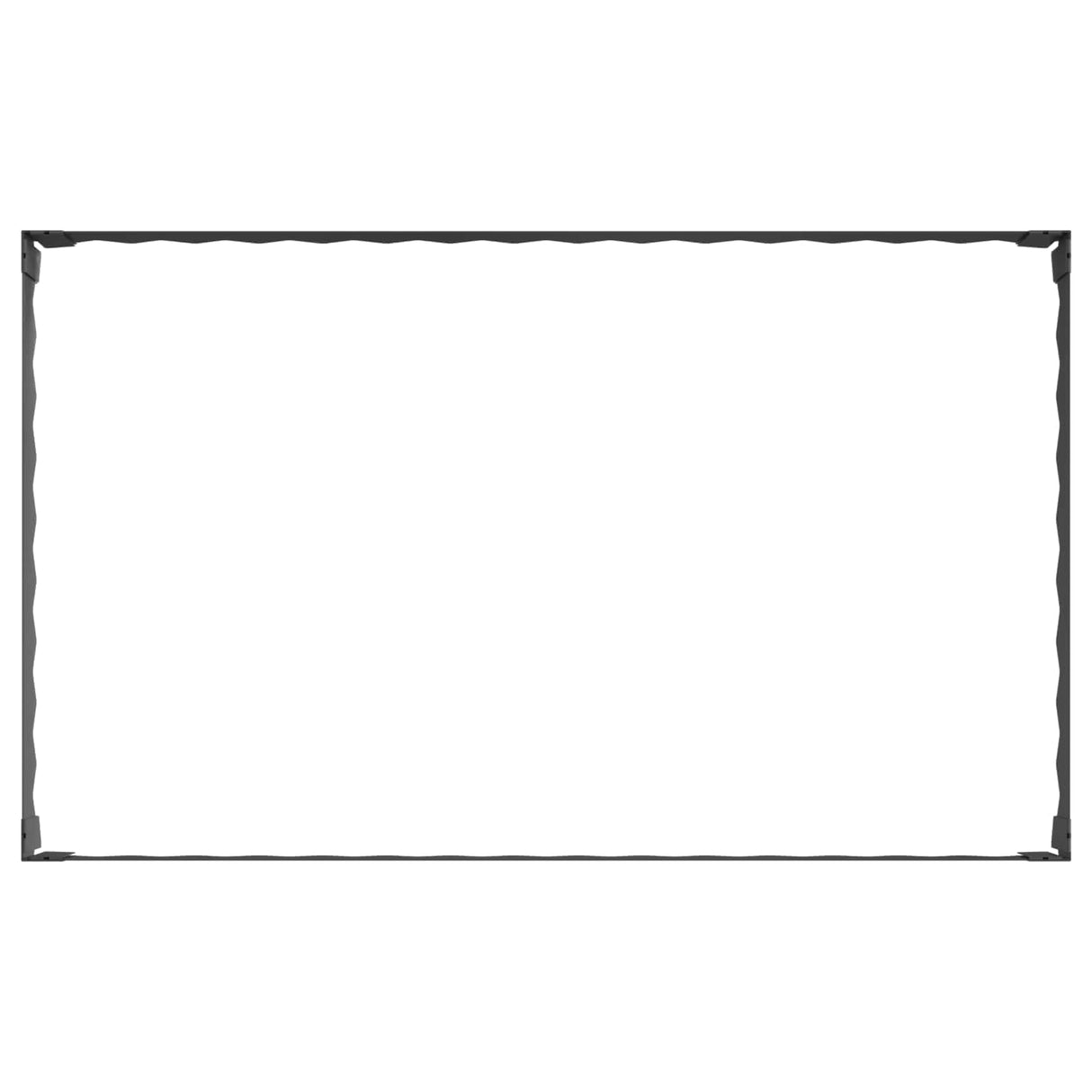Lawn Edging 4 pcs 100 x 60 x 20 cm Steel Black