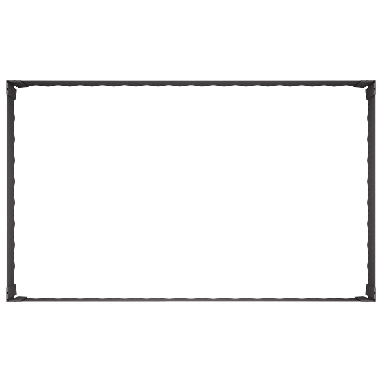 Lawn Edging 100 x 60 x 35 cm Steel Black