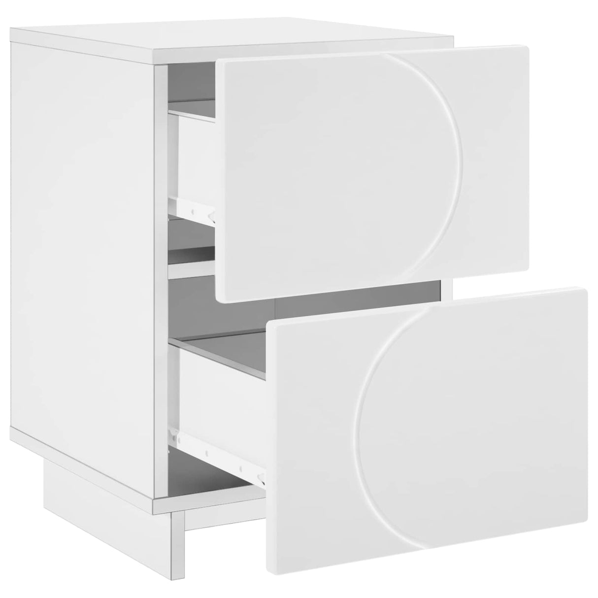 Bedside Cabinet 2 pcs White 33.5 x 34.5 x 50 cm Engineered Wood