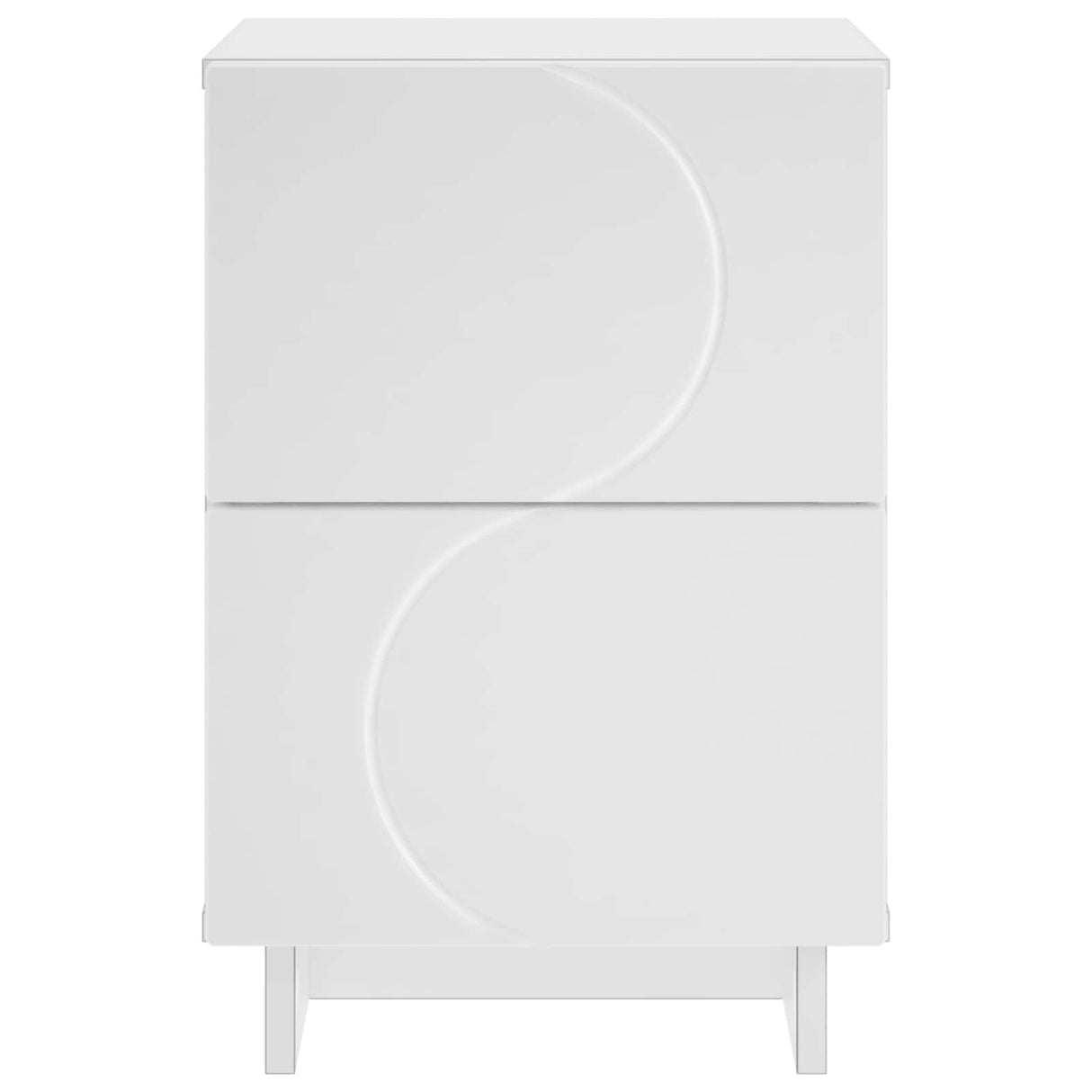 Bedside Cabinet 2 pcs White 33.5 x 34.5 x 50 cm Engineered Wood