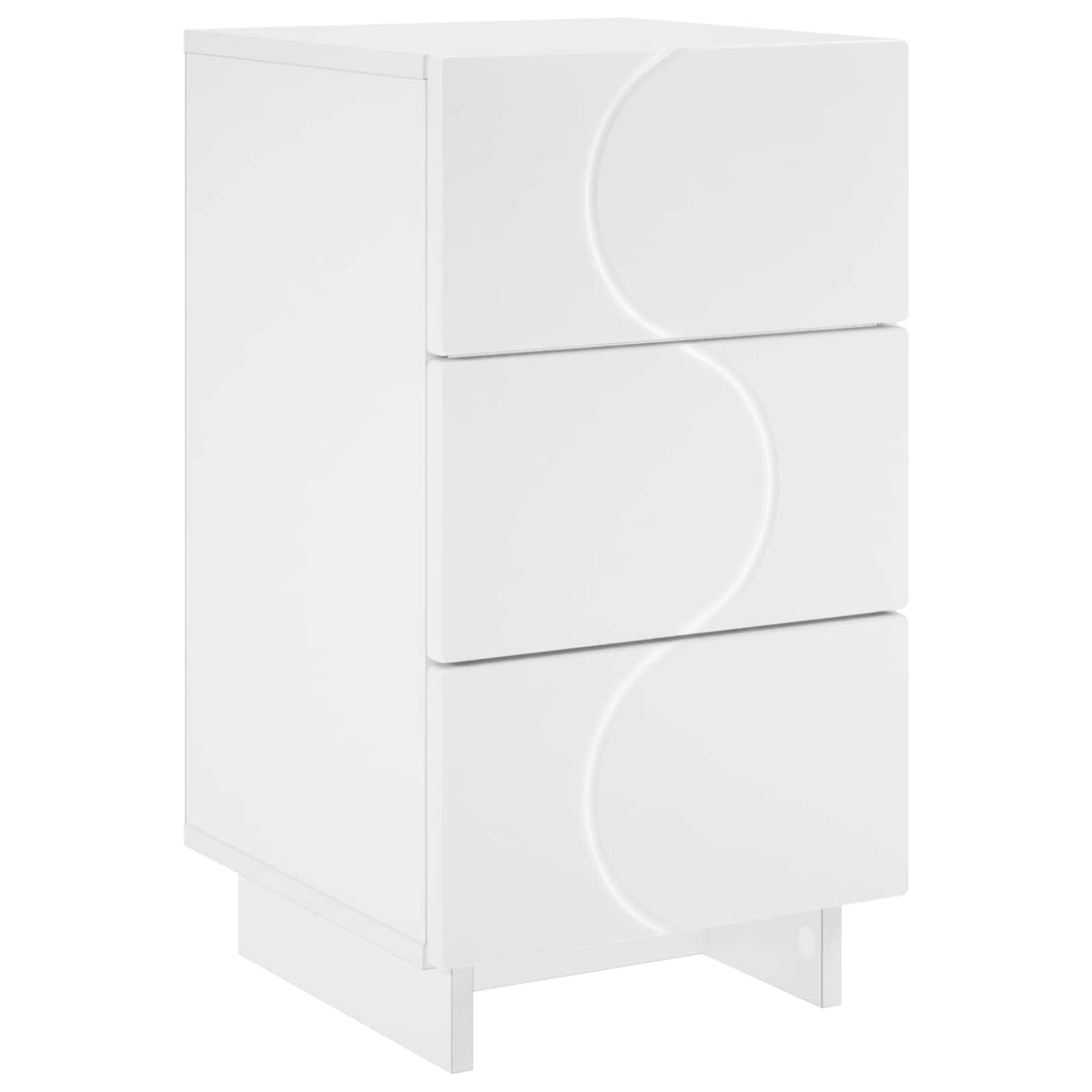 Bedside Cabinet White 33.5 x 34.5 x 60 cm Engineered Wood