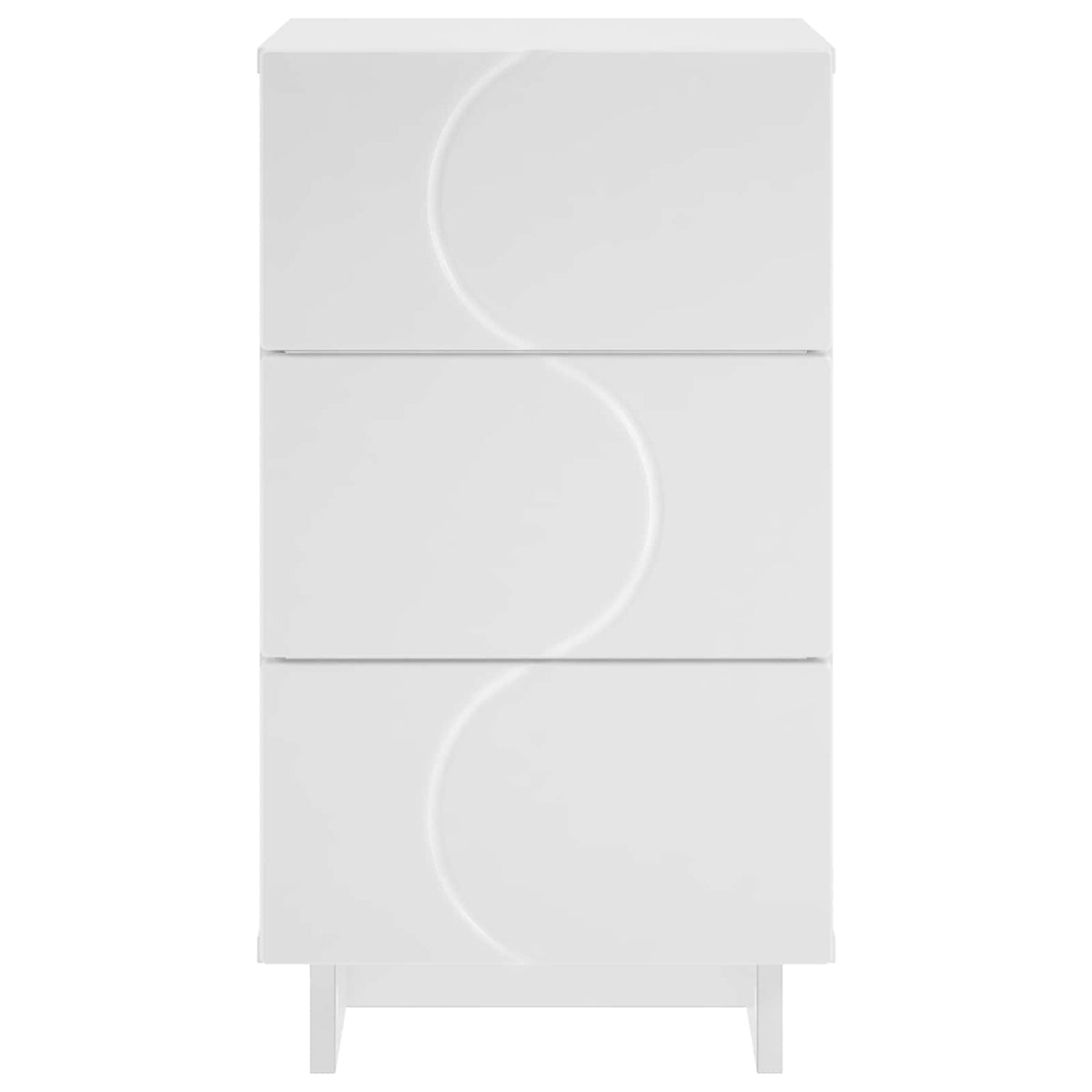 Bedside Cabinet 2 pcs White 33.5 x 34.5 x 60 cm Engineered Wood