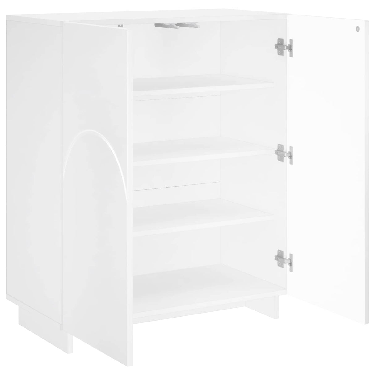 Shoe Cabinet 73 x 38 x 87.5 cm Engineered Wood White