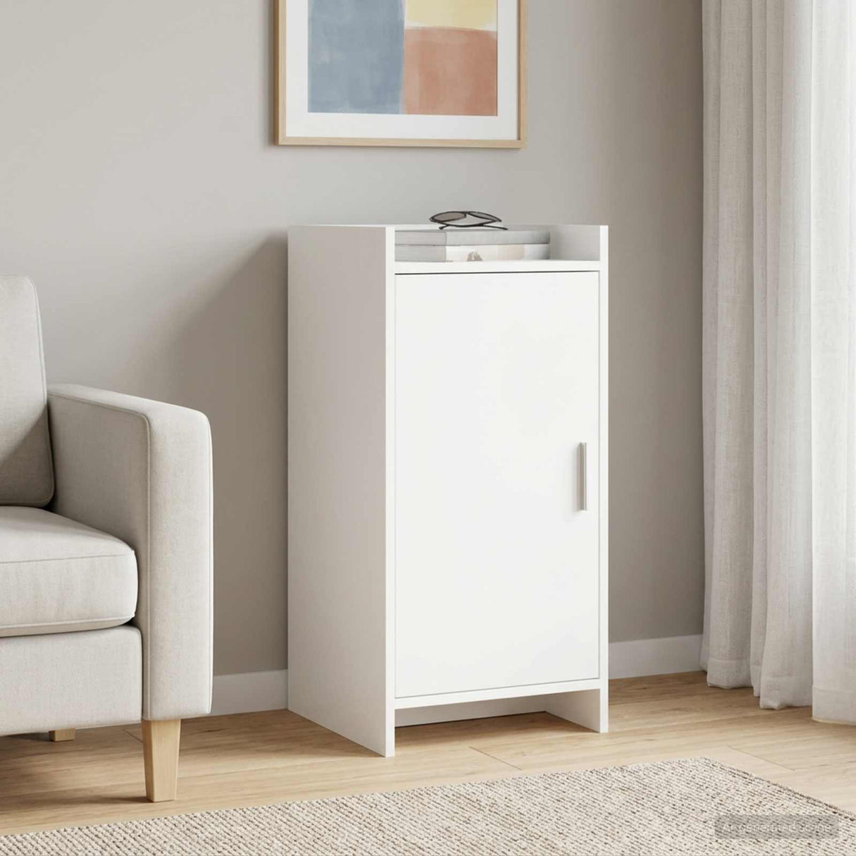 Sideboard White 40 x 36 x 80 cm Engineered Wood