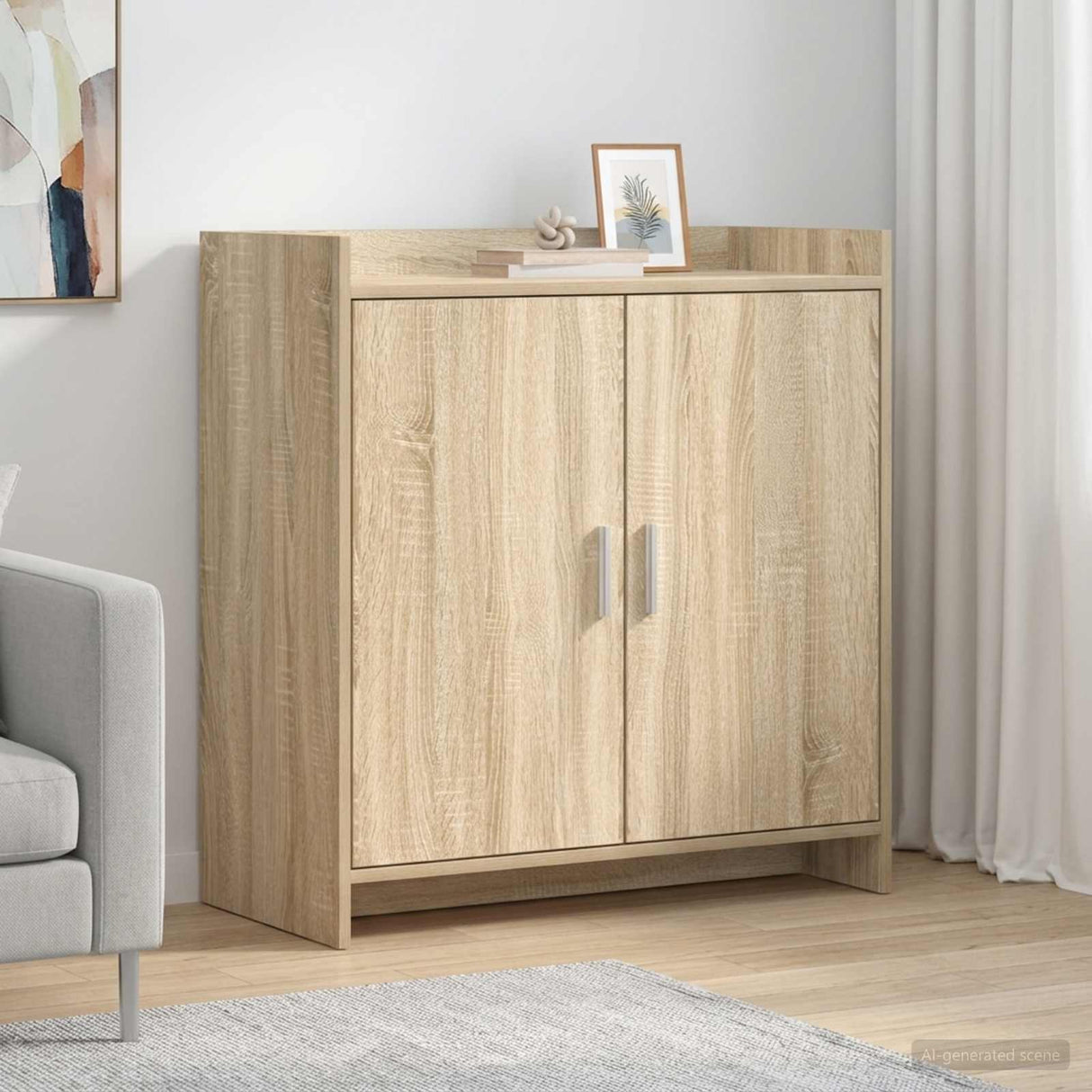 Sideboard Sonoma Oak 72 x 36 x 80 cm Engineered Wood