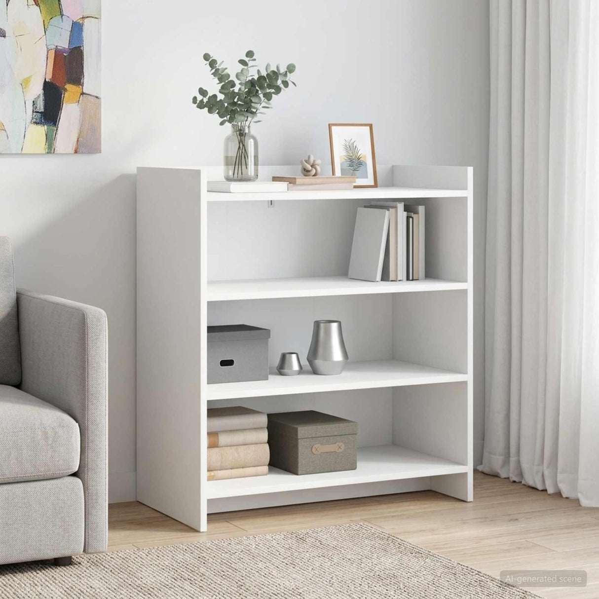 Sideboard White 75 x 36 x 80 cm Engineered Wood