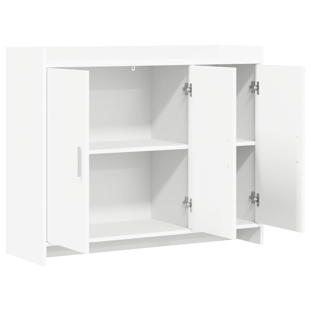 Sideboard White 98.5 x 33 x 80 cm Engineered Wood