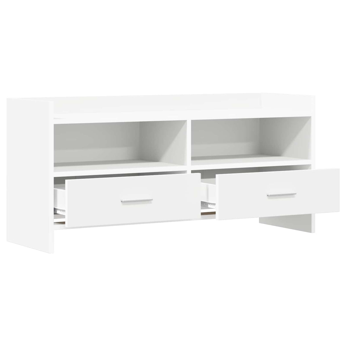 TV Cabinet 100 x 33 x 47 cm White Engineered Wood