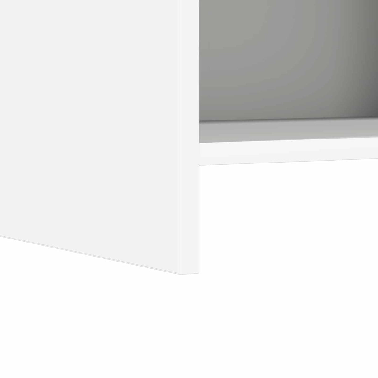 Bookcase White 30 x 30 x 111 cm Engineered Wood