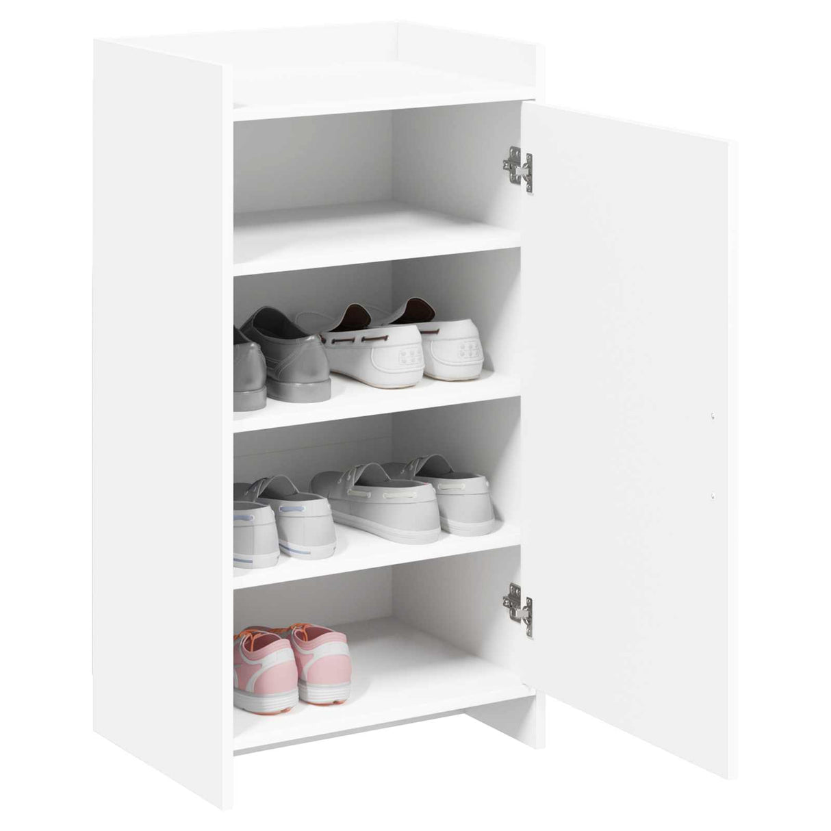 Shoe Cabinet with Storage White 48 x 36 x 92 cm Engineered Wood