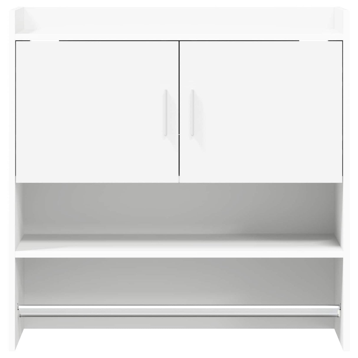 Wall Shelf Wall-Mounted White 80 x 36 x 80 cm Engineered Wood